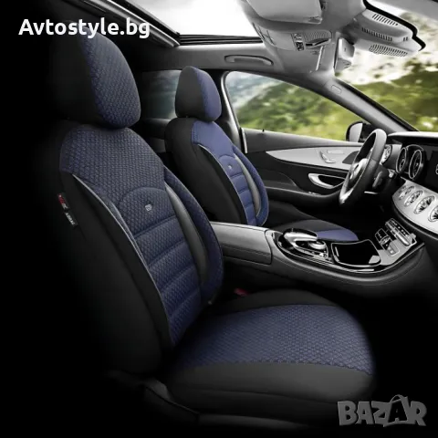 Тапицерия за седалки Otom Sport Plus PLS104 (черно/синьо), снимка 4 - Аксесоари и консумативи - 48678884