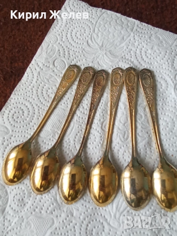 Лъжици позлатени малки 52643, снимка 9 - Колекции - 52747395