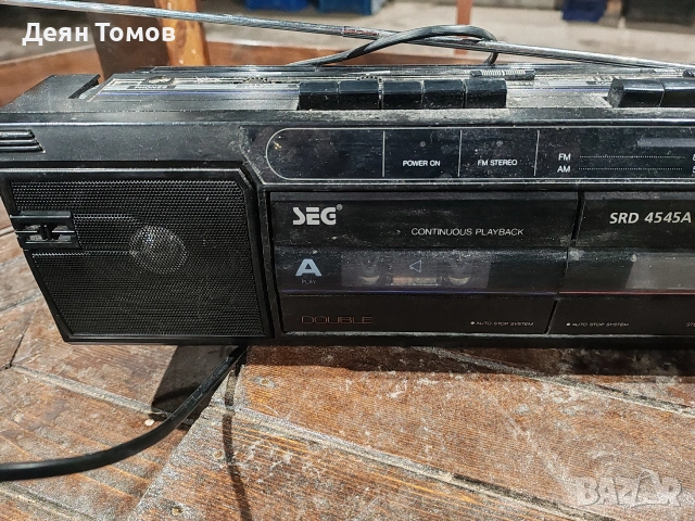 Ретро касетофон Seg , снимка 2 - Радиокасетофони, транзистори - 53776440