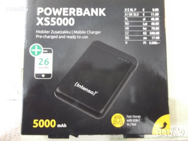 Батерия външна "Powerbank / XS5000" с LED дисплей нова, снимка 2 - Външни батерии - 40658725