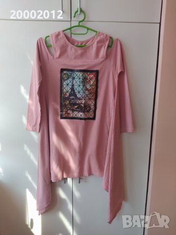 Асиметрична туника рокля , снимка 4 - Рокли - 39637848