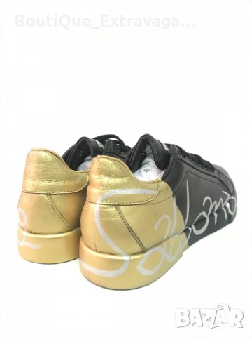 Мъжки обувки Dolce & Gabbana Black/Gold !!!, снимка 5 - Спортно елегантни обувки - 34603427