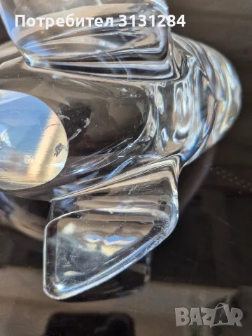 Колекционерска кристална фигура Тюлен "Cristal de Sèvres" – Франция, подпис , снимка 2 - Колекции - 55886536