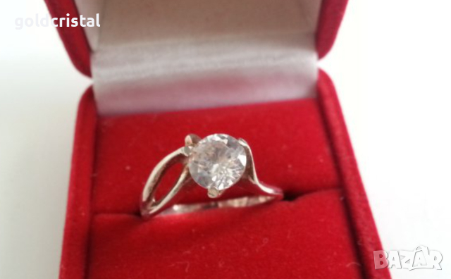 сребърен пръстен с циркон , снимка 4 - Антикварни и старинни предмети - 17305065