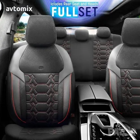 Тапицерия OTOM за кола Pulse PLS2902 Черно/Червен Кант, снимка 6 - Аксесоари и консумативи - 49930127