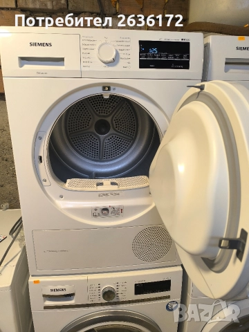 Сушилня Siemens iQ500 Термопомпа, 8кг , инверторен мотор А+++, снимка 2 - Сушилни - 52832454