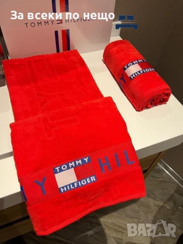 Tommy Hilfiger Луксозни Хавлии - 2бр. в кутия - Налични Различни Цветове Код E701, снимка 3 - Хавлиени кърпи - 51151679