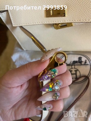 Чанта Кели*ЕРМЕС 25см*Hermes Kelly Mini*Epsom Leather Gold Hardware, снимка 10 - Чанти - 40729983