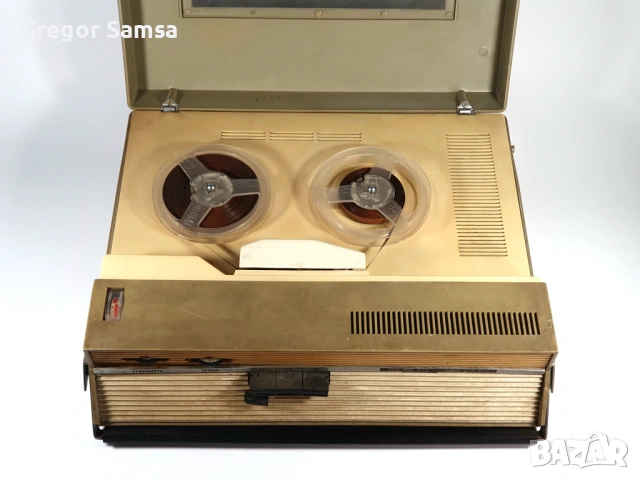 Магнетофон ДЕЛЬФИН Делфин Руски СССР Съветски Ролков Лентов Магнитофон, снимка 3 - Аудиосистеми - 53166701