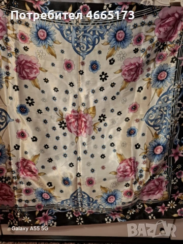 Сатенени и Копринени Шалове , снимка 13 - Шалове - 53025280