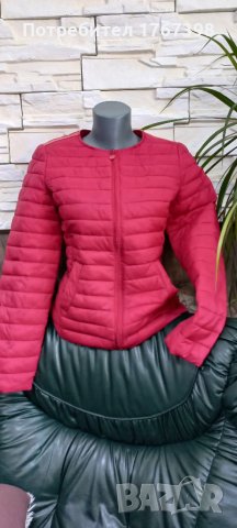 Яке в червено М 25лв, снимка 3 - Якета - 35680916