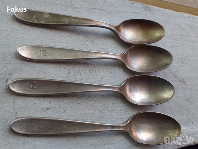 Стари колекционерски дебело посребрени лъжички на Sambonet