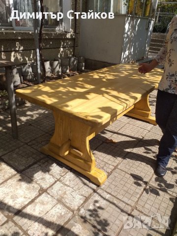 дървена маса и пейка, снимка 15 - Маси - 26071569