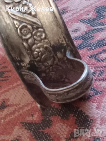 Античен поднос с дръжки декориран сребърен или посребрен 54307, снимка 17 - Антикварни и старинни предмети - 53601258