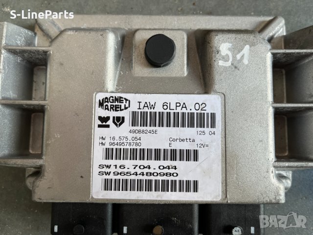 Компютър двигател IAW 6LPA.02 Peugeot 206 RC 307 307 CC 2.0 16V Пежо 206 РЦ 307 307 ЦЦ 2.0 16В #51, снимка 2 - Части - 41958437