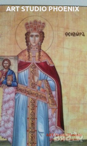 Икона на Света Теодора icona Sveta Teodora, снимка 2 - Картини - 13559940