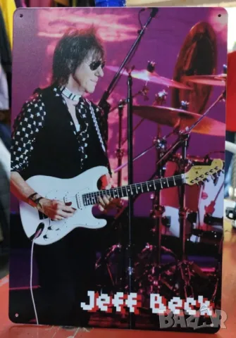 Jeff Beck-метална табела (плакет)