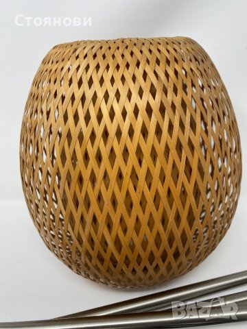 Модерна ратанова висока настолна Лампа , снимка 13 - Настолни лампи - 41907802