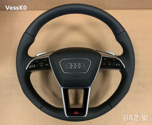 [2022] Audi Sport волан | Подгрев | Кожа Напа | Алуминиеви Пера | Airbag | Air Leather