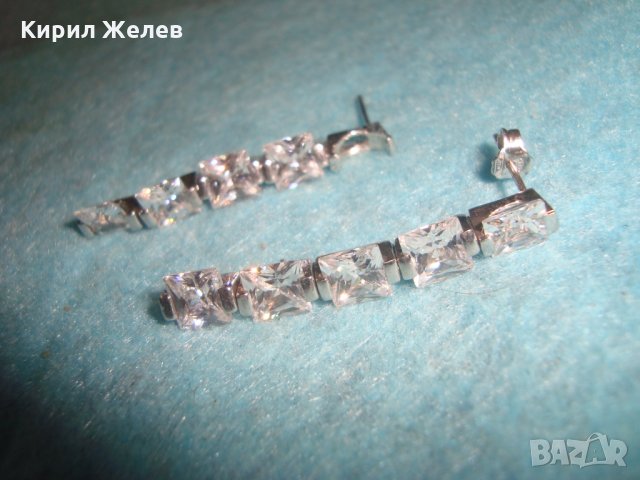 СРЕБЪРНИ КРИСТАЛНИ БЕЛ ЕПОК СТИЛ ВИНТИДЖ СКЪПОЦЕННИ ОБЕЦИ 25654, снимка 14 - Антикварни и старинни предмети - 35736280