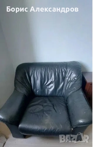 Поръчкова холна гарнитура от естествена кожа, снимка 3 - Дивани и мека мебел - 52039090
