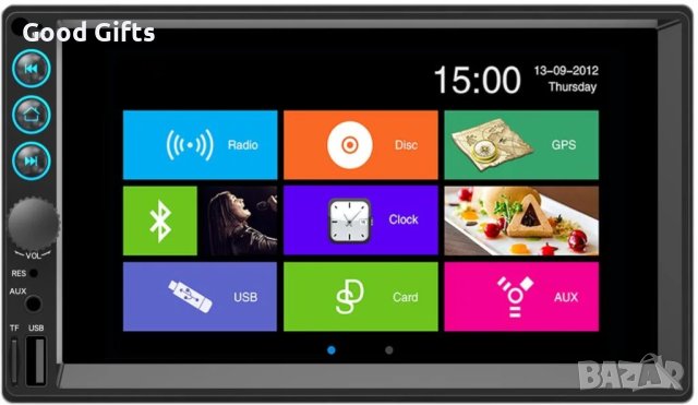 Навигация Мултимедия двоен дин 7 инча, Android, GPS, WiFi + Камера - 7061