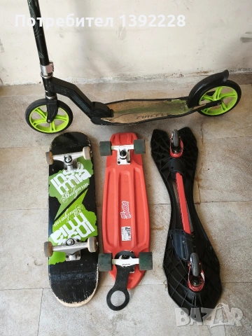 тротинетка,скейсборд,уейвборд , снимка 2 - Скейтборд, ховърборд, уейвборд - 53871870