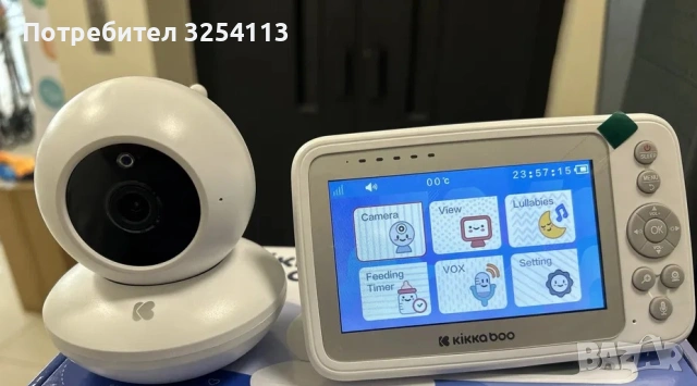 Бебефон с видео KIKKA BOO, снимка 4 - Бебефони - 53763068