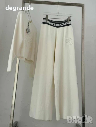 Бял дамски комплект Laowe , снимка 3 - Комплекти - 51383266