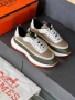 Hermes Мъжки Маратонки ЕСТЕСТВЕНА КОЖА👟Мъжки Спортни Обувки Хермес - Различни Цветове Код SK691, снимка 1