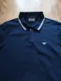 Emporio Armani Cotton Printed Logo Stretch - страхотна мъжка тениска КАТО НОВА М, снимка 3