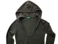 BENETTON фина вълна кафява с качулка, снимка 1
