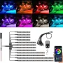 12 части комплект лентови светлини за мотоциклети Водоустойчиви RGB неонови акцентни светлини DC 12V, снимка 1