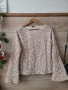 Блуза с пайети в бежово Vero Moda , снимка 1