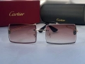 Cartier Мъжки слънчеви очила правоъгълни 3 цвята черни кафяви сини, снимка 9