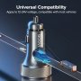 QOOVI 80W метално зарядно за автомобил 2хUSB+Type C / Fast Charging, снимка 6