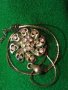 СТАР ПОСРЕБРЕН ФЛОРАЛЕН АРТ МЕДАЛЬОН с ИНКРУСТИРАНИ КРИСТАЛИ 20848, снимка 9