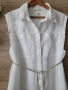 Нова дълга бяла риза ЛЕН, снимка 8