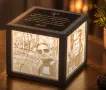 Персонализирана 3D литофанна лампа със снимки – Светлина от спомени, снимка 1