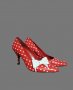Испански дамски обувки red dot естествена кожа