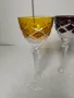 Чаши за вино от оловен цветен кристал, снимка 4