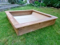 Пясъчник кафяв-110х110х21см.,без дъно., снимка 1