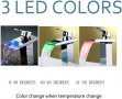 Смесител ЕФЕКТЕН, Сменящ цвета LED светлинен кран смесител стоящ с термо глава, водопад, снимка 16