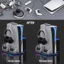 Охлаждаща стойка за Playstation 5 RGB с докинг станция за зареждане с два контролера , снимка 6