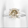 Златен пръстен с диамант 2.16 CT Fancy Color, снимка 2