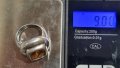 Сребърен пръстен 925 проба с цитрин , снимка 6