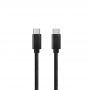 Кабел за данни DeTech, USB Type-C - USB Type-C 3.0, 1.0m, Черен, снимка 1 - USB кабели - 36371416