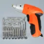 Компактен акумулаторен винтоверт 4.8V с 45 части, снимка 7