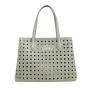 Модерна дамска чанта с перфорация, снимка 10