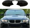 BMW M3 Style гланцови черни капаци за странични огледала за 3 Series E90 2005–2009 , снимка 1